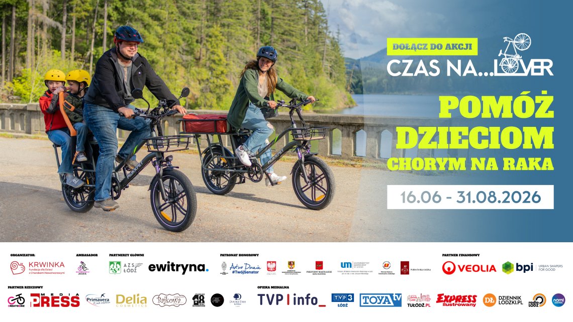 CZAS NA LOVER – kręcimy kilometry dla dzieci chorych na RAKA 2026